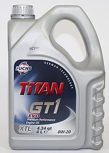 Engine Oil Titan GT1 Evo 0W20, 4L